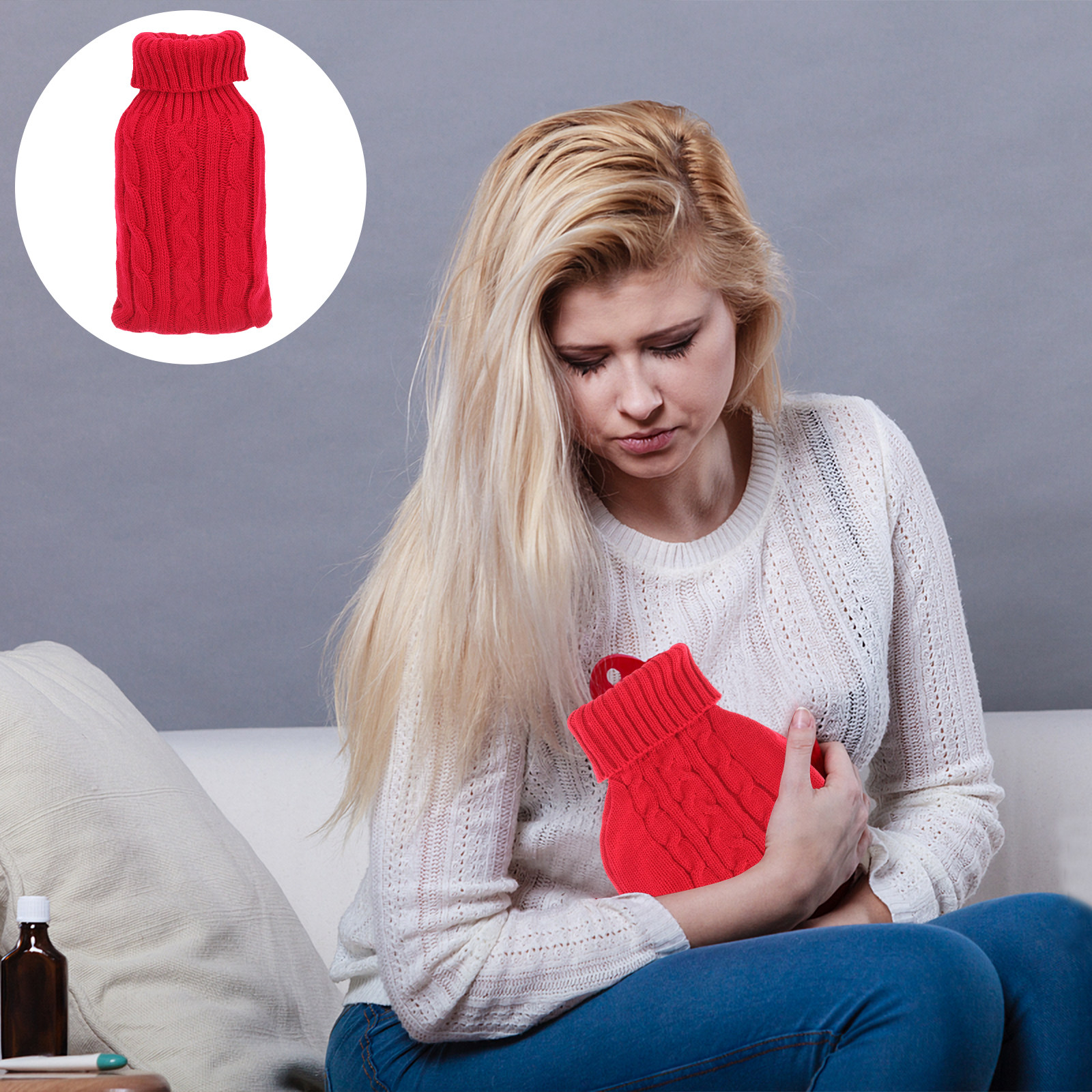 Portable Bottle Warmer - Reusable Detachable Hot Water Bottle Sleeve