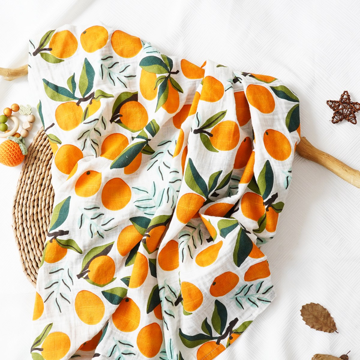 Baby Sleep Sack - 1PCS Baby Muslin Swaddle 120*110cm 100%