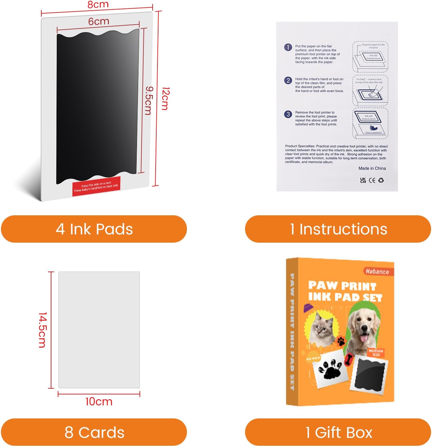 4 Clean Touch Ink Pads & 8 Imp - Baby Products Gift Card 리뷰 및 가격