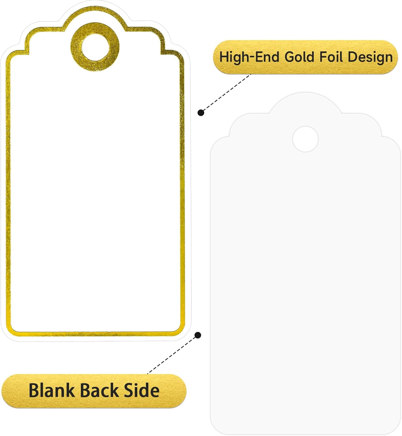 Gold Foil Gift Tags with Strin - Baby Products To Gift 리뷰 및 가격