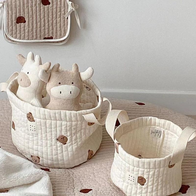 Cute Bear Embroidery Diaper Ba - Baby Products Basket 리뷰 및 가격