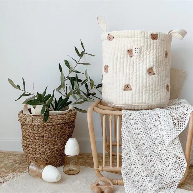 Cute Bear Embroidery Diaper Ba - Baby Products Basket 리뷰 및 가격