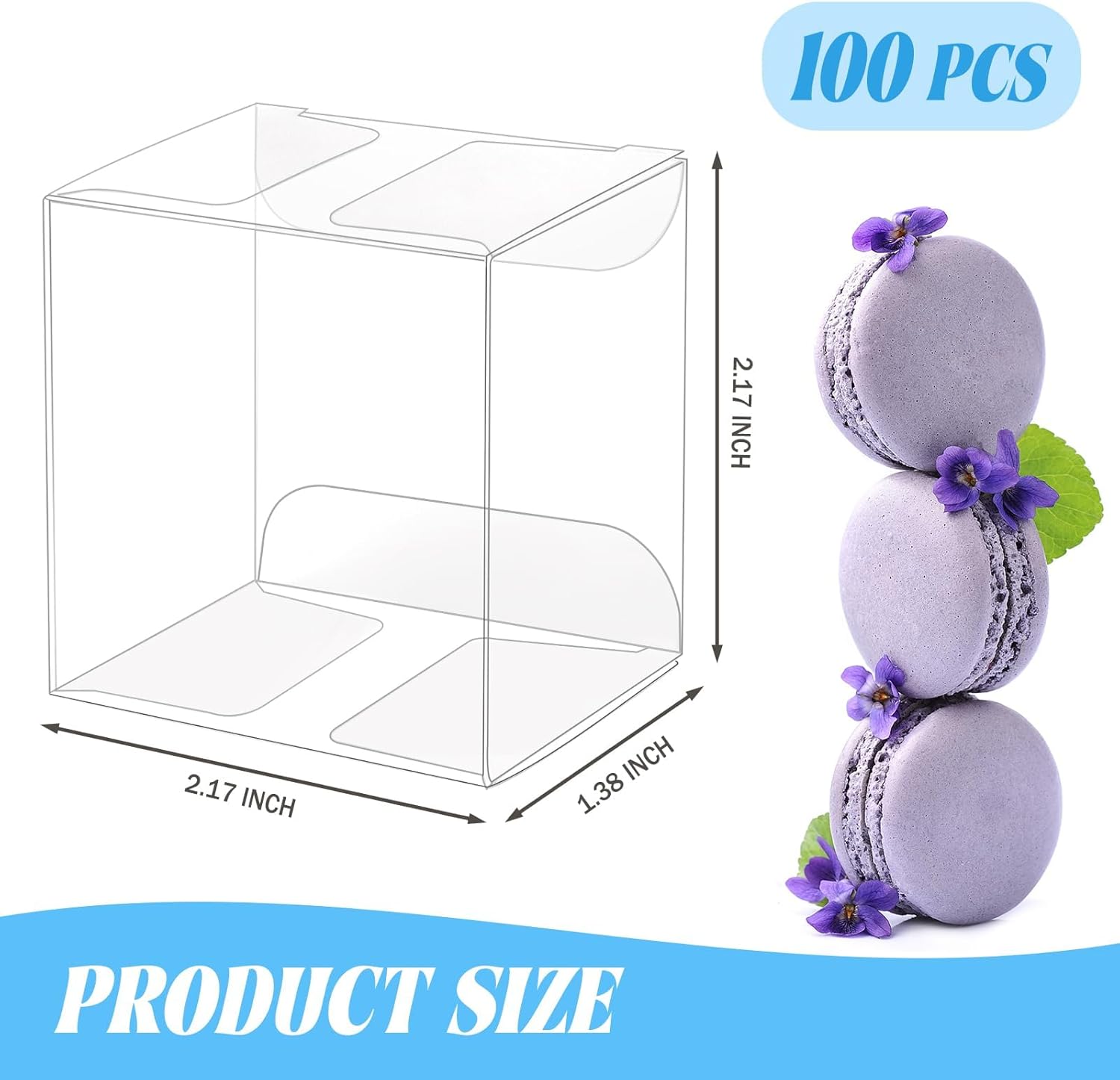 100 Pack Clear Plastic Macaron - Baby Products To Gift 리뷰 및 가격