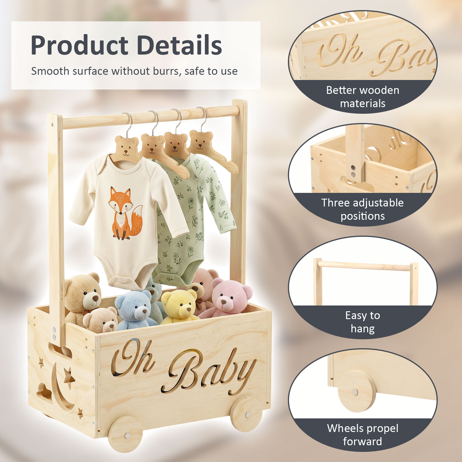New Baby Shower Crate Closet W - Baby Products Basket 리뷰 및 가격
