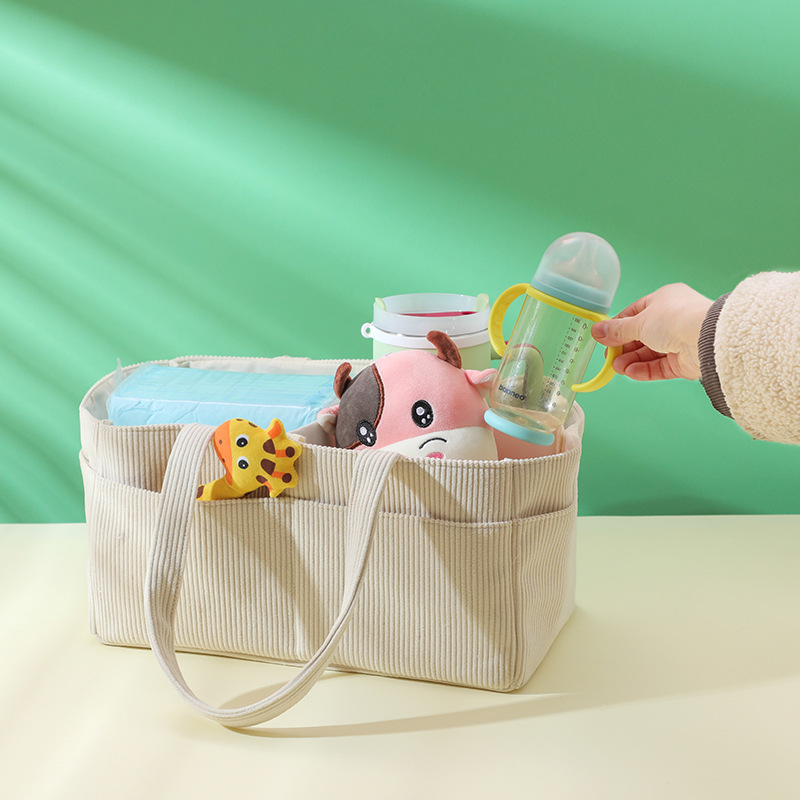 New Corduroy Diaper Caddy Orga - Baby Products Basket 리뷰 및 가격