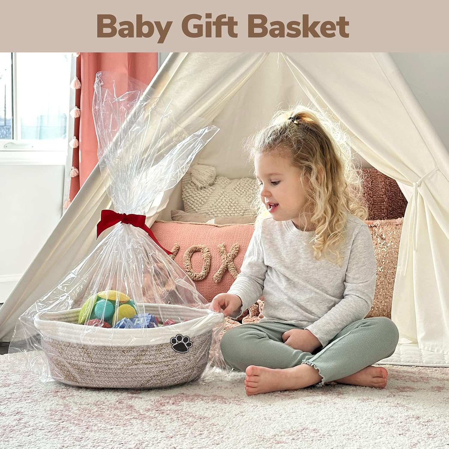 Dog Toy Basket Small Gift Bask - Baby Products Basket 리뷰 및 가격